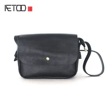 AETOO Новая женская посылка, японская простая модная кожаная сумка, мягкий кожаный слой, Воловья кожа, сумка через плечо