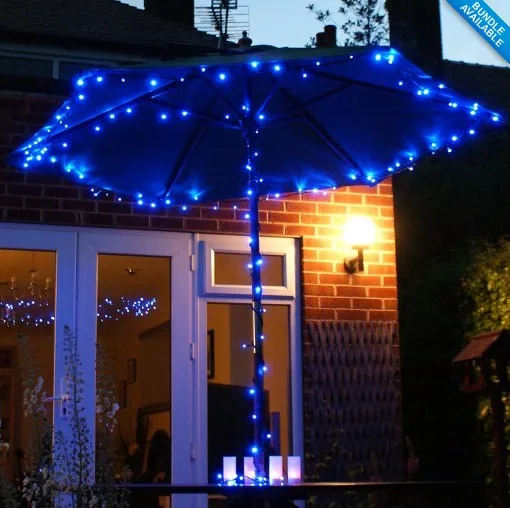 Blue color Outdoor lighting 2pcs/Lot LED Solar Fairy Lights Outdoor