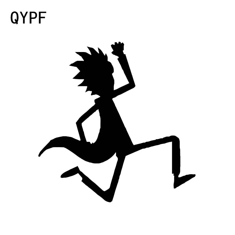 QYPF 11 8*12 см Прекрасный мультфильм бегун Декор автомобиля Стайлинг стикер силуэт