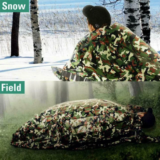 US $5.33 Emergency Sleeping Bag Camping Travel Hiking Portable Practical Sleeping Bag Outdoor Accessories