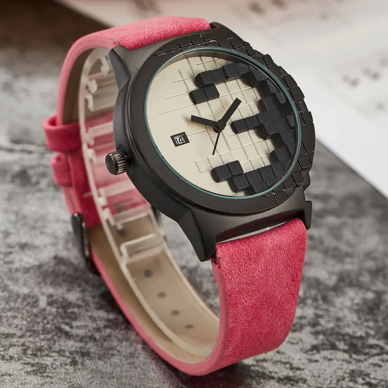 

New Creative Minimalist Design Style Watch Mens Three Dimensions Digil Date Sport Analog Quartz Womens Mens Lover Unique Watches