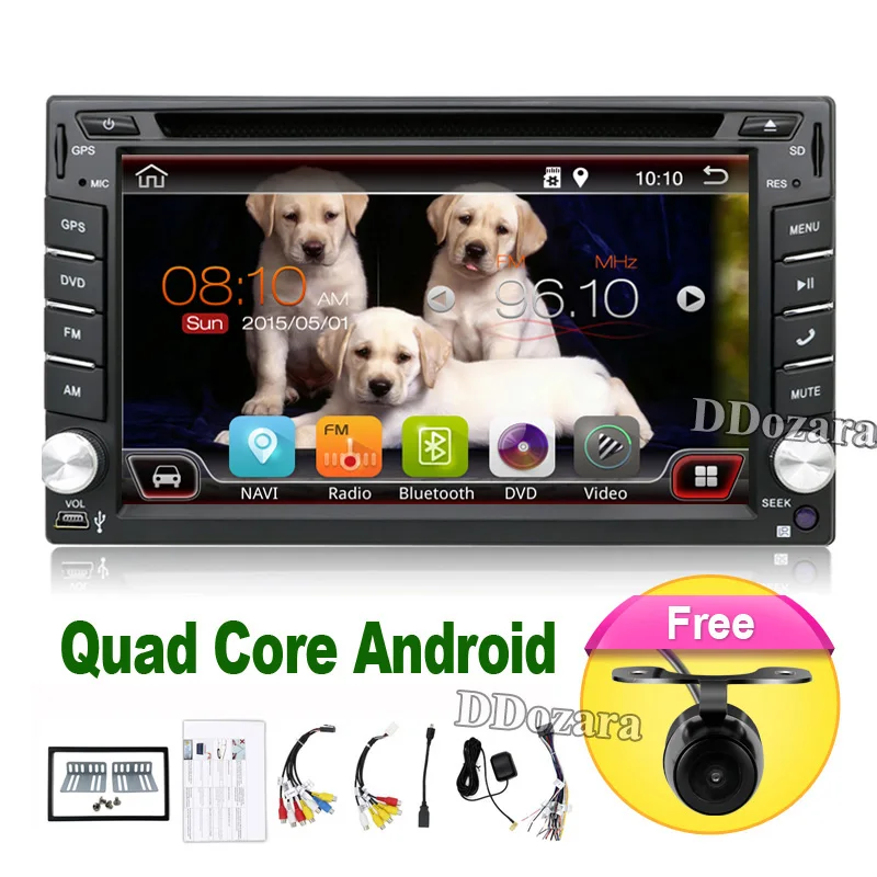 2 din android car radio tape recorder audio stereo For Universal 2din autoradio car dvd GPS Navigation Steering-Wheel Wifi Map