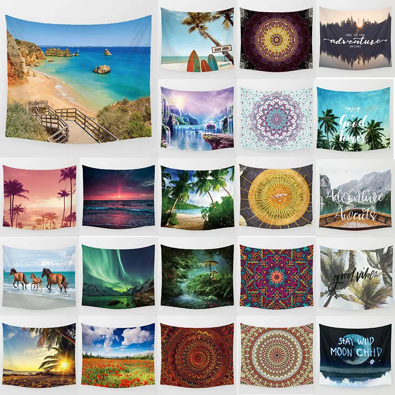 

Beauty landscape large tapestry Wall Hanging Printed home decoration tapestry bedroom tapestry L 200*150cm and M 150*130cm