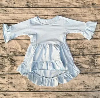 

Fancy Baby Girls Dress Cotton Girls High Low Top DrBaby Cotton Frocks Design Baby Girl Party Dress Long Sleeve Kids High Low Top