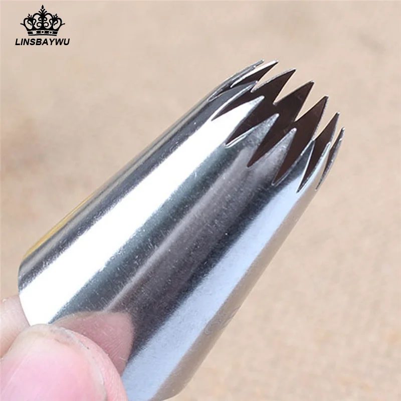 

1Pc #6B Stainless Steel piping nozzles Decor Tip Cake Baking & Pastry Tools Baking Tools For Cakes Baking Tools Drop Shipping
