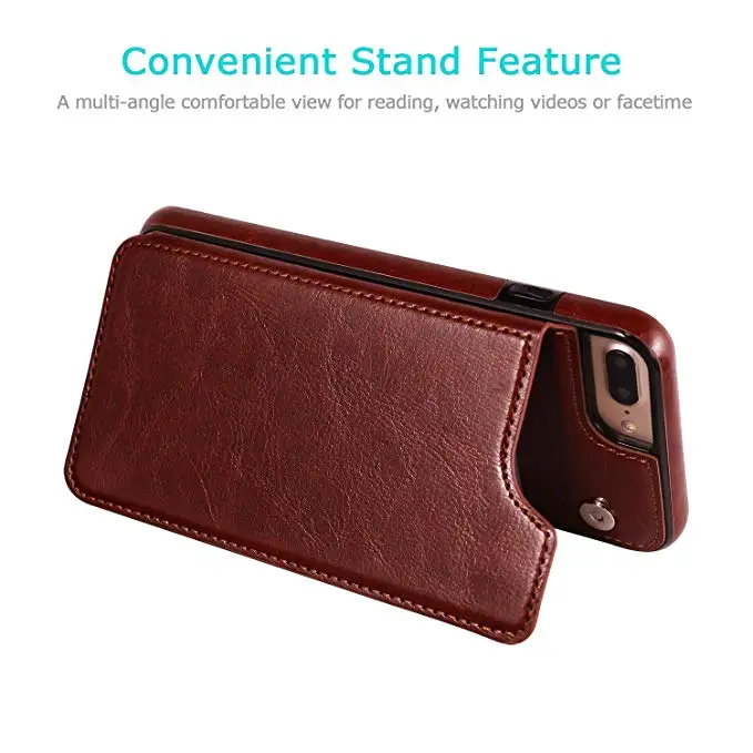 Luxury Slim Fit Premium Leather Cover For iPhone 13 11 12 mini Pro XR XS Max X 6 7 8 Plus Wallet Card Slots Shockproof Flip Case