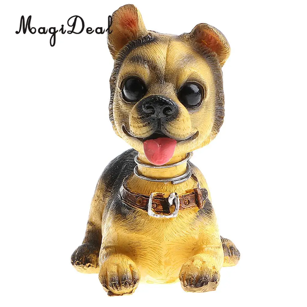 Cute Shaking Head Lucky Dog Puppy Pug Bobbing Heads Bobblehead Toy Aniaml Pet Figures Car Dashboard Auto Decoration