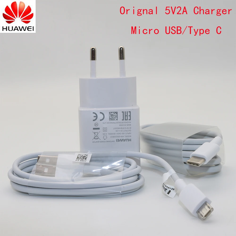 

Original For HUAWEI Charger Adapter 5V/2A,100CM Data Cable For Mate 7 8/P7/P8 Lite 2017/P9/P9 Lite/P10/P20/Honor 8 Lite/7I/6X/5c