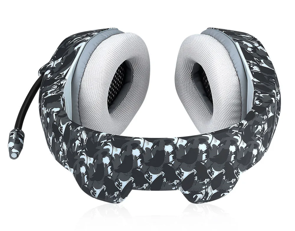 ONIKUMA K1 Casque Camouflage PS4 Headset with Mic Stereo Gaming Headphones for PC Cell Phone New Xbox One Laptop (3)
