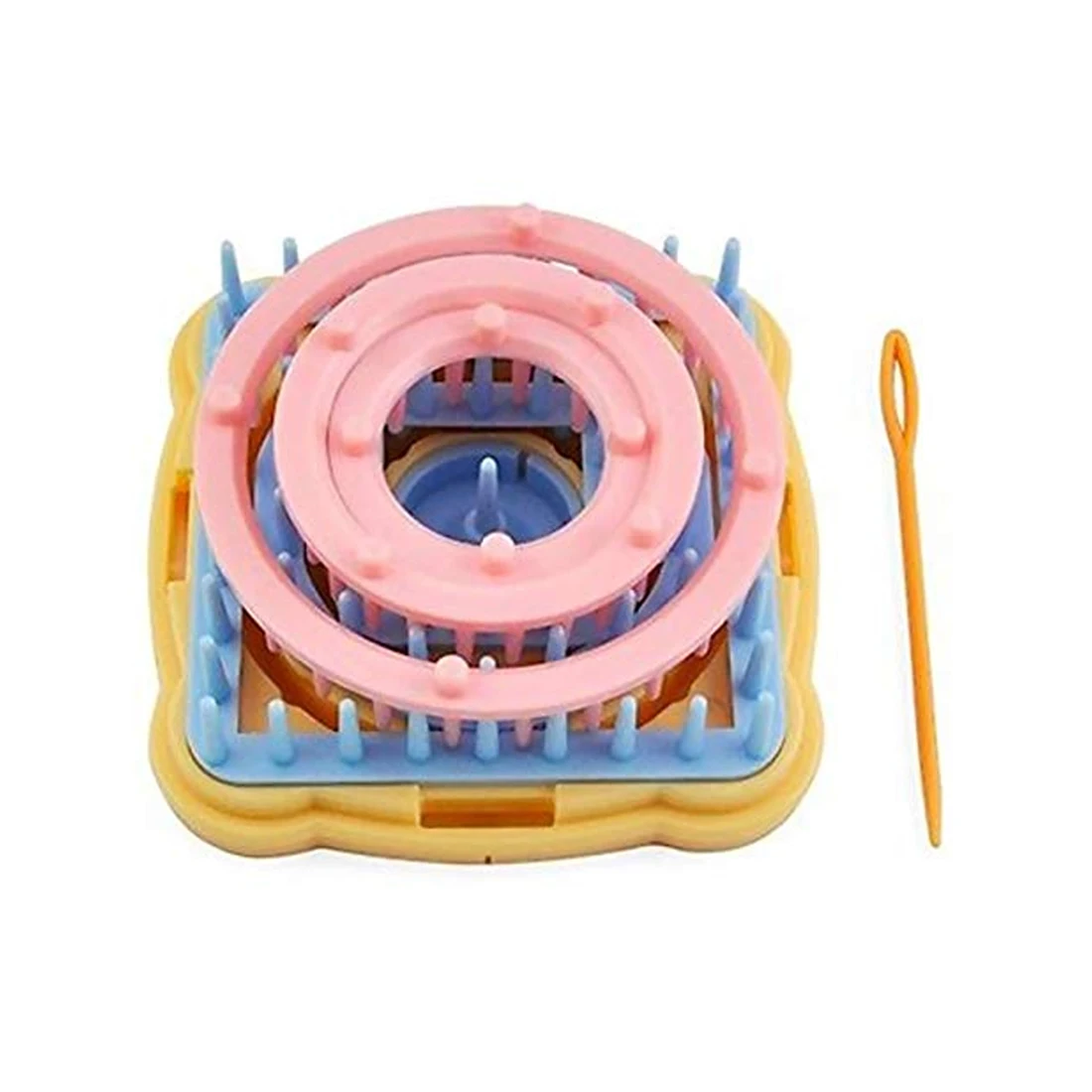 

6pcs/set DIY Weaving Tools Knitting Machine Color Stitching Tools Flower Loom Knitting Woolen Creator Yarn Needle Hobby Loom