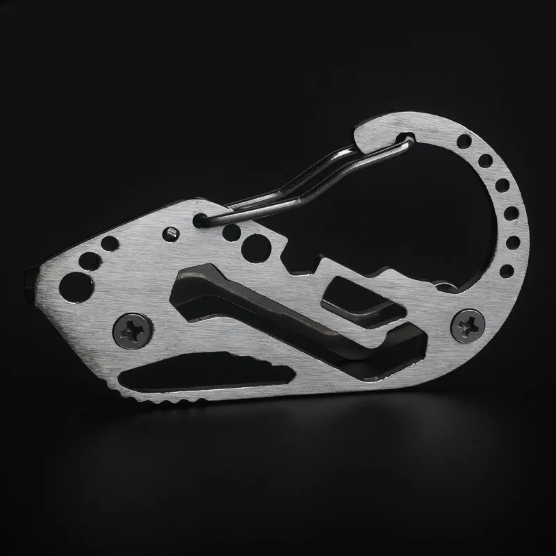 Outdoor Camping Equipment EDC Multi-function Mountaineering Stainless Key Fastener Fast Latch Collection Clip A2074YPG | Спорт и