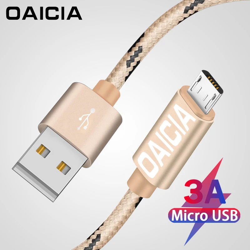 Micro USB кабель для быстрой зарядки передачи данных нейлоновый синхронизации Samsung