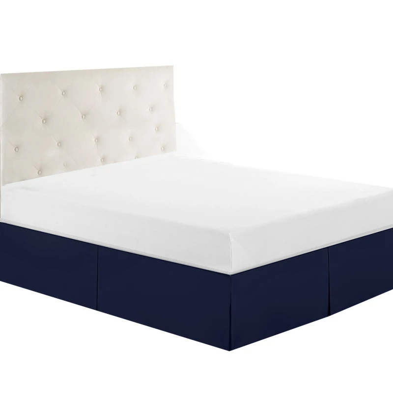 Юбка для кровати, эластичный чехол для кровати, юбка для кровати, для дома, отеля, постельные принадлежности для отеля, королевские размеры s-xl, Couvre Lit - Цвет: Dark Blue