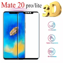 3D полное покрытие Защитное стекло для huawei mate 20 lite pro защита экрана закаленное стекло mate20 Hauwei Huavei матовая пленка