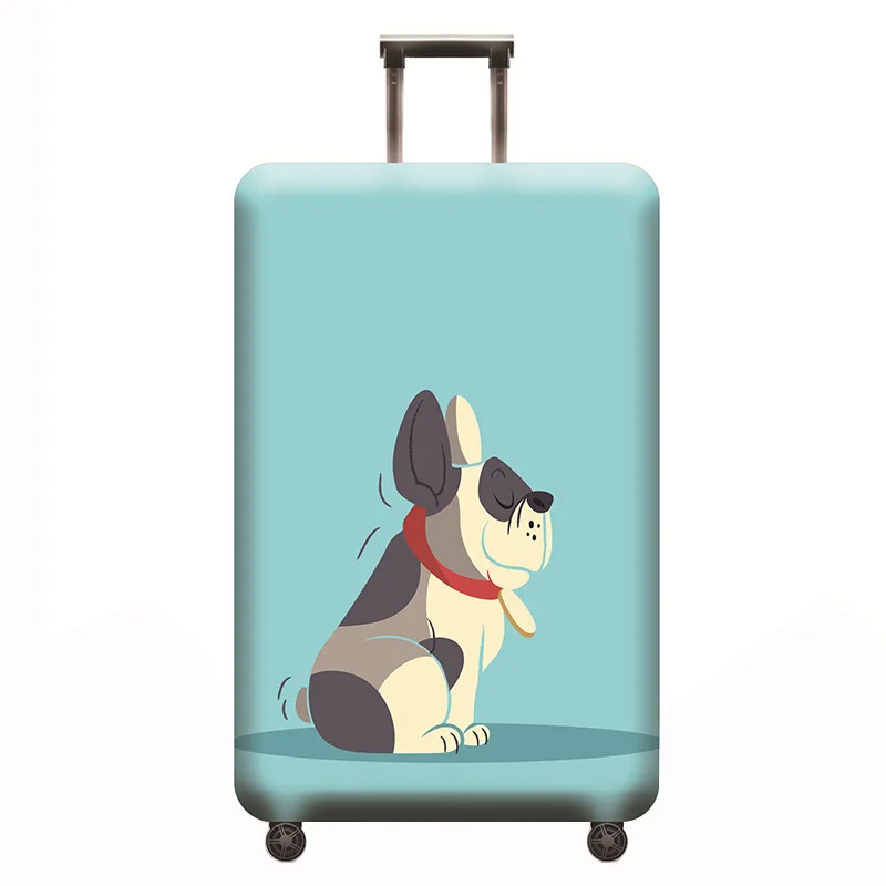 Чехол для багажа с животным узором, эластичные Защитные чехлы для багажа, подходит для 18-32 дюймов, чехол Чехол, аксессуары для путешествий - Цвет: D    Luggage cover