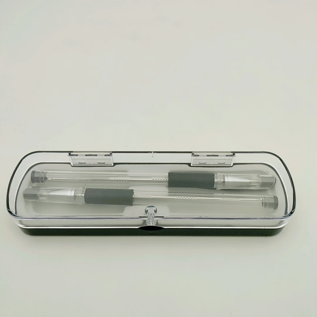 Креативная ручка, металлическая коробка для сигар, пирсинг, резак для сигар, держатель для сигар, инструмент для сигарет, принадлежности для курения 2 шт./компл. t9262