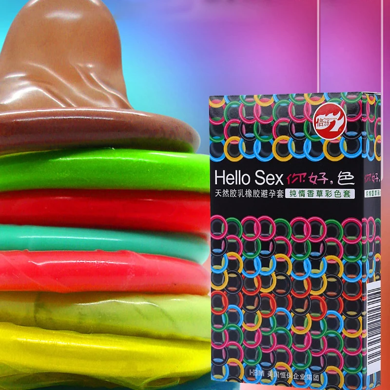 10PC colored font b condoms b font color 10 fitted font b condoms b font wholesale