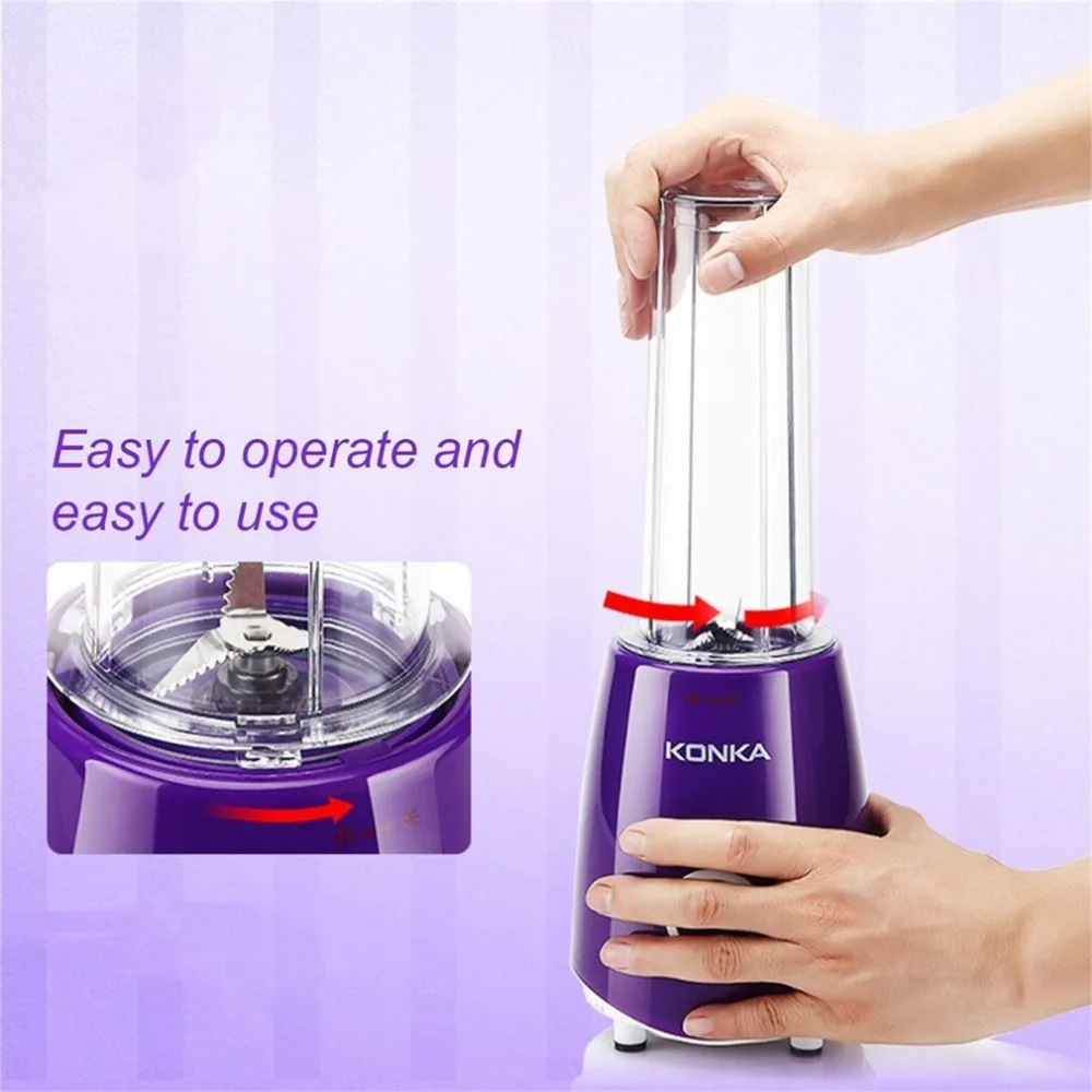 Mini Portable Electric Juicer Multifunctional Household Fruit Juice Machine Blender Smoothie Milkshake Maker KJ-JF308