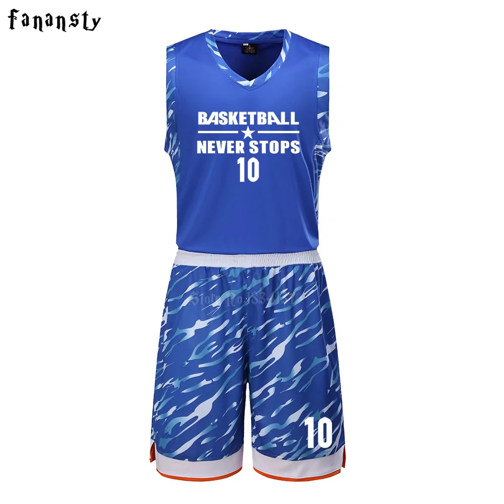 High quality men customized basketball uniforms sets college team