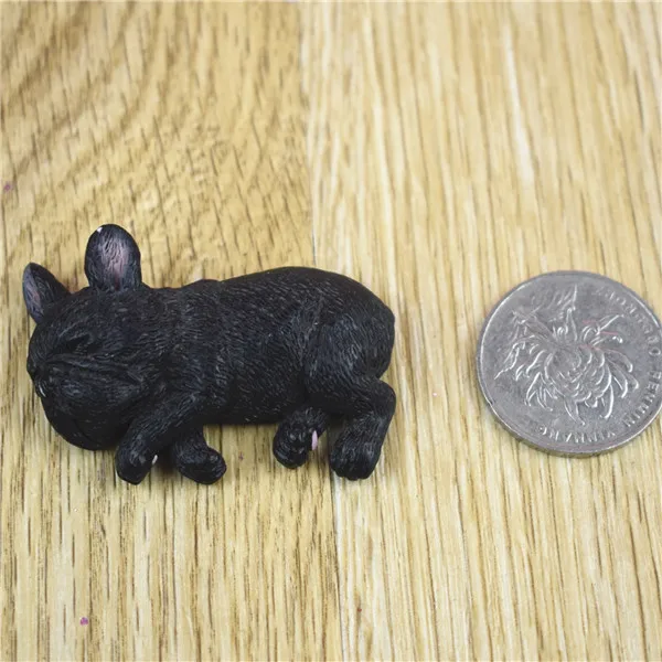 French Bull Dog Sleeping Lazy Pets Fridge Magnets PVC Figures Toys Car Home Office Decoration Gifts - W 23