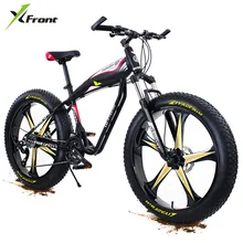 New X-Front Aluminum Alloy Frame 4.0 Wide Fat Tire 27 Speed Oil Disc Brake Mountain Snow Beach Bike Outdoor Downhill Bicycle