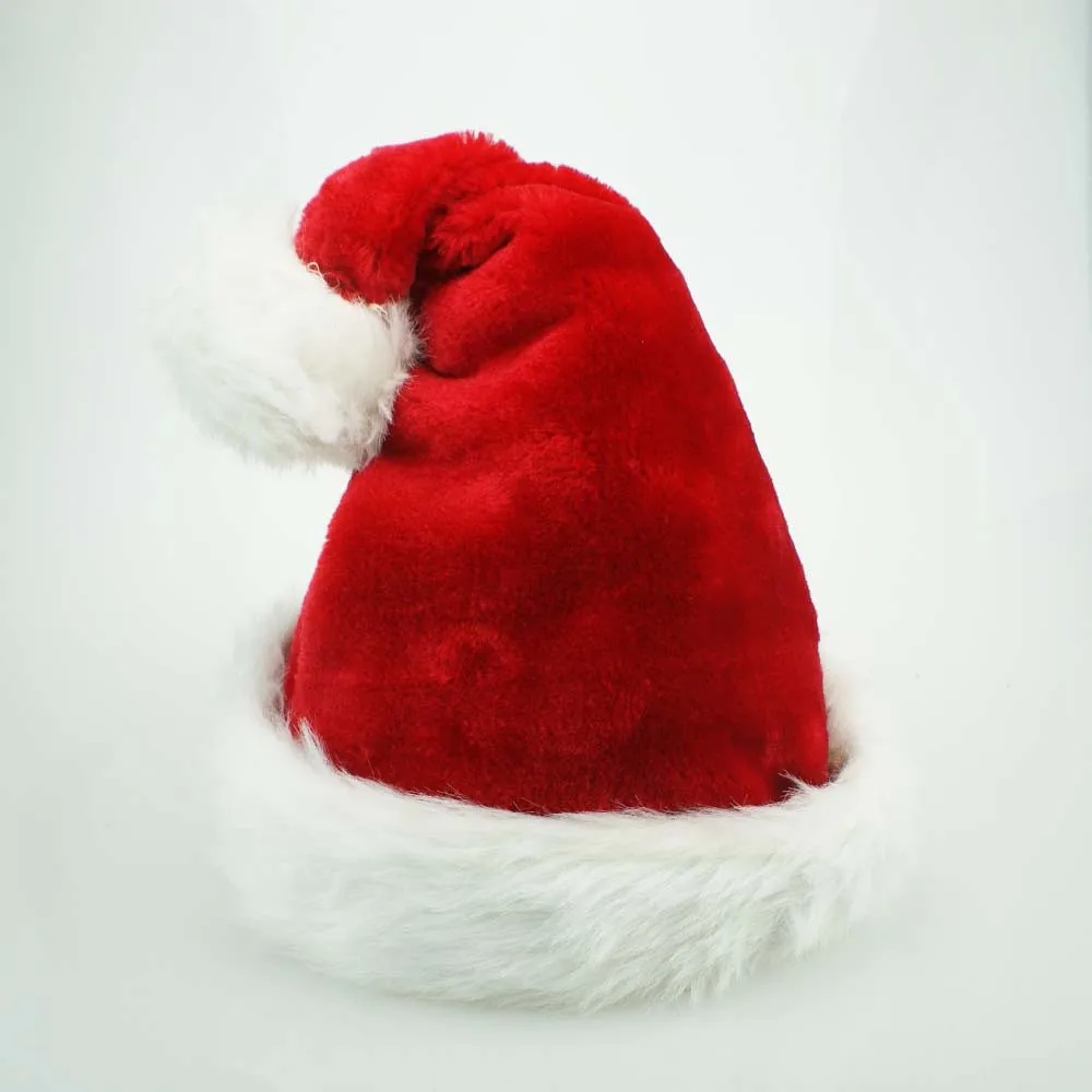高品質クリスマス帽子用女性男性赤いサンタクロース帽子ファミリーパーティー装飾アクセサリー2016大人ぬいぐるみクリスマスプレゼント