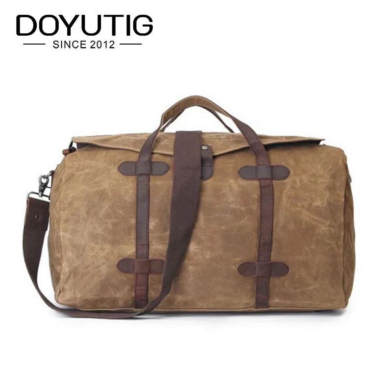 

Casual Large Capacity Vintage Canvas Men Big Tote Waterproof Travel Bag Fashion Handbag Canvas Crossbody Bag & Shoulder Bag G069