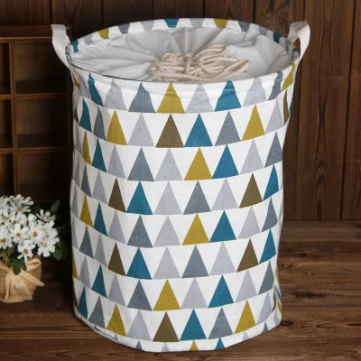 

Junejour storage Basket Laundry Linen Dirty Clothes Toys Organizer Barrel Home Storage Basket for Toy Underwear Sundries 35*45cm