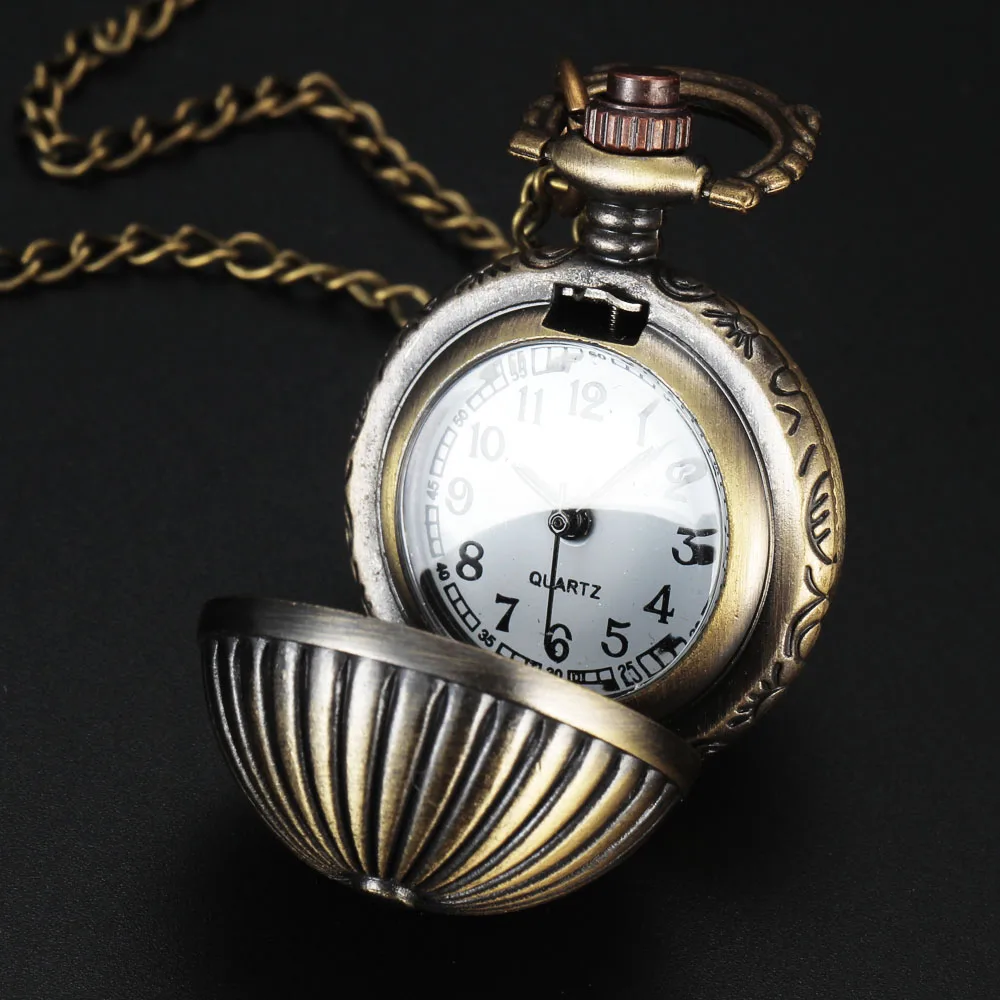 Fashion Fullmental Small Pocket Watches Jewelry Necklace Vintage Retro