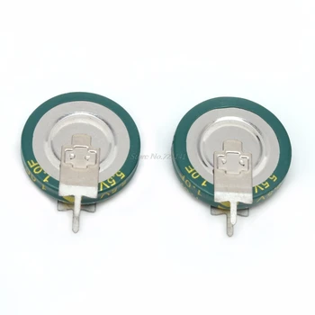 

2 Pcs Universal 5.5V 1.0F Super Capacitor V-Type Button Smart 5mm Capacitance Dropship