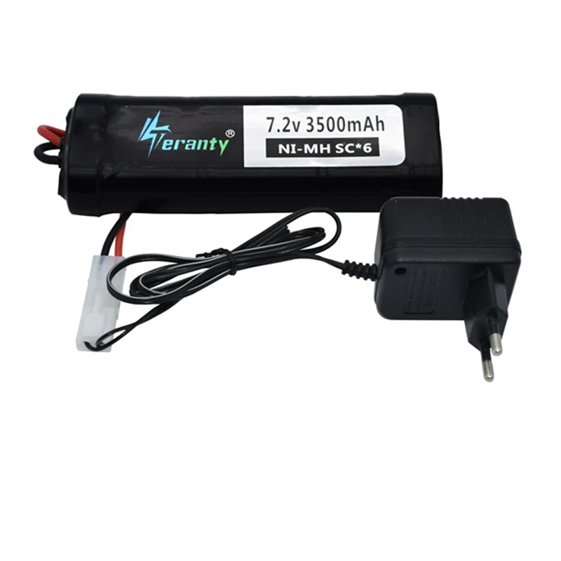 SC* 6 ячеек 7,2 V 5000mAh 15c с штепсельной вилкой Tamiya перезаряжаемый Ni-MH аккумулятор для радиоуправляемых игрушек, радиоуправляемых автомобилей 7,2 v аккумулятор