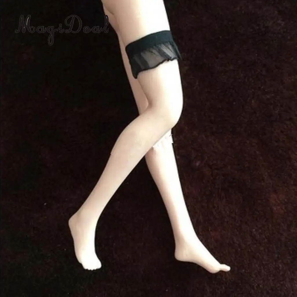 MagiDeal 1/6 Scale Sexy Lace Female Stockings Leg Socks for 12 Inch Action Figure Dolls Model Accs 4Kinds