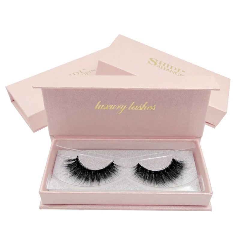 3d Mink False Lashes Natural Mink Thick False Eyelashes Extension Lashes Make Up Set Soft Nagaraku Pink Beauty Box Handmade Hot (8)