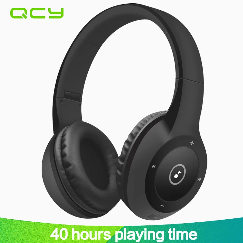 

2017 QCY J1 Wireless Bluetooth Headphones Noise Cancelling Headset gamer Hifi 3D Stereo Sound with Microphone for all phones PC