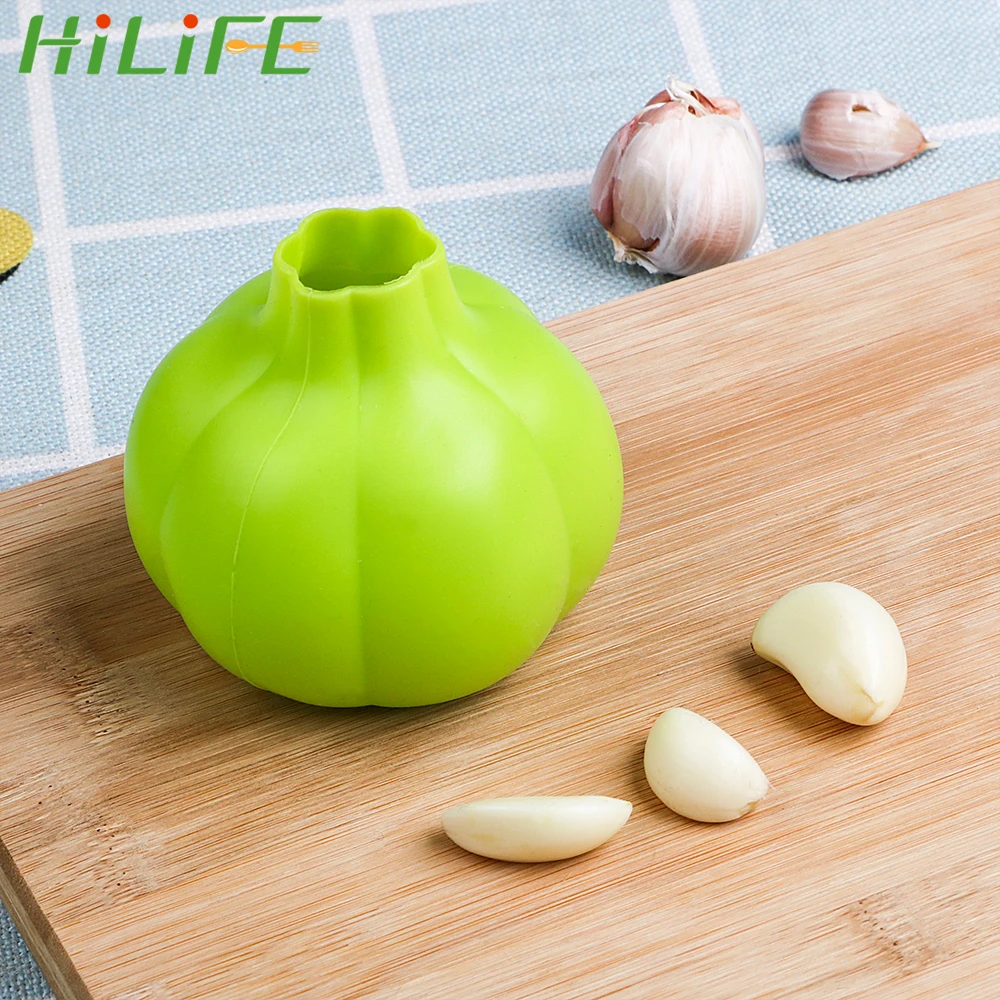 

HILIFE Garlic Peeler Gadgets Creative Garlic Stripping Effective Garlic Presses Silicone Kitchen Tools Ultra Soft
