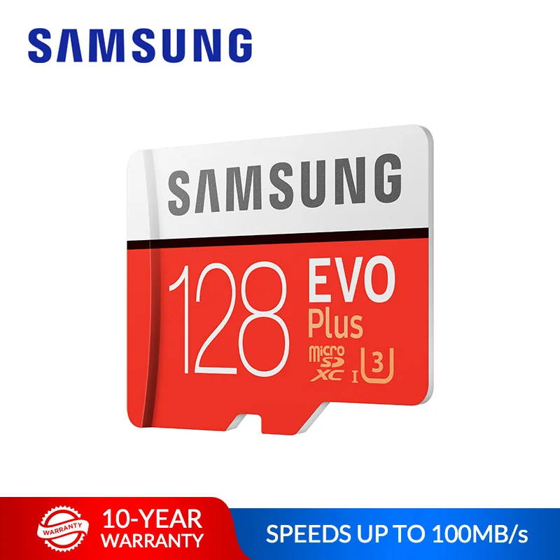 

SAMSUNG Memory Card EVO Plus 32GB 64GB Micro SD Card 128GB TF Card C10 U3 UHS-I Flash Memory for Smartphone Tablet with Adapter