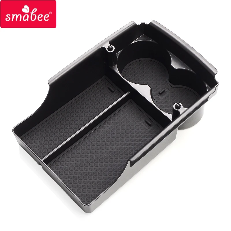 smabee Car central armrest box For Tesla MODEL X MODEL S Interior Accessories Stowing Tidying Center Console Organizer BLACK