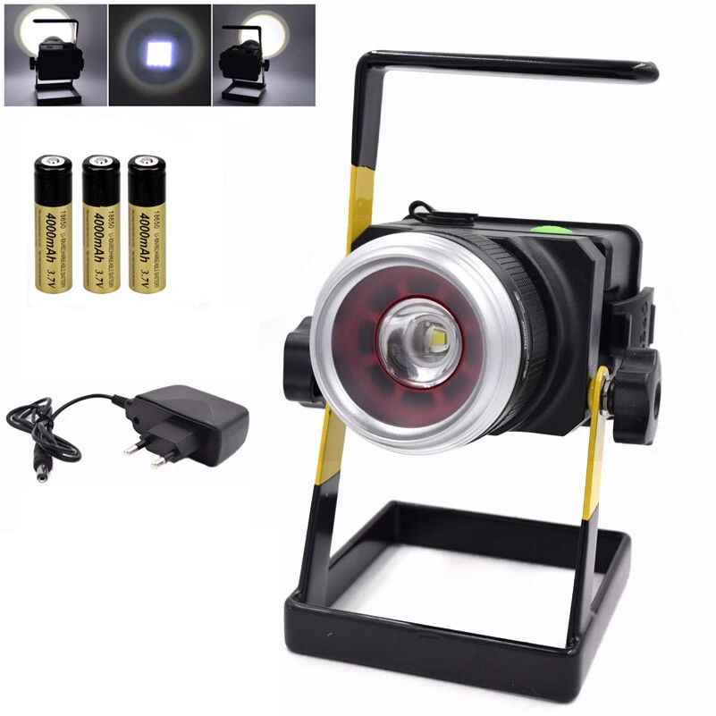 

20W Outdoor LED lighting Portable Light 18650 Rechargeable T6 LED Floodlight Camping Hunting lamps