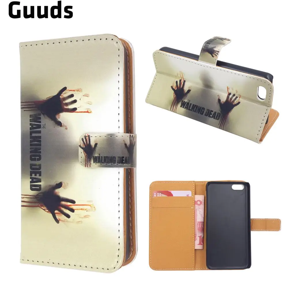 Walking Dead Leather Wallet Case for iPhone 5c