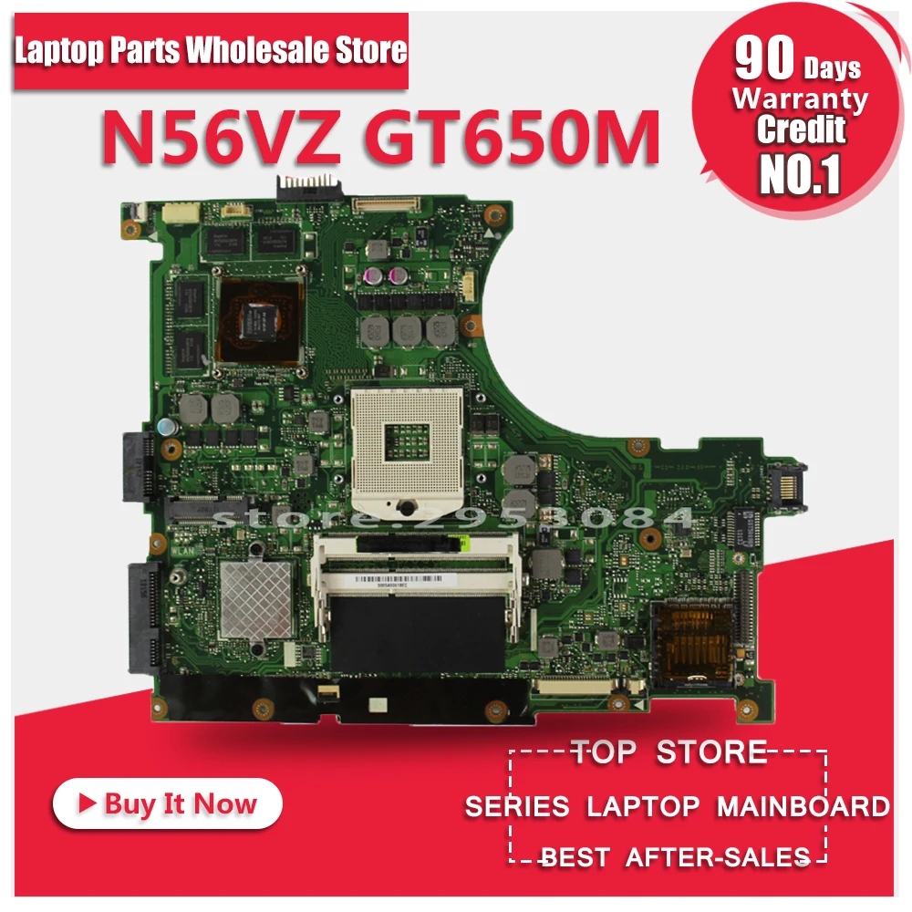 For ASUS N56VZ N56VM N56VJ laptop N56VZ Motherboard REV:2.3 GT650 2GB Mainboard