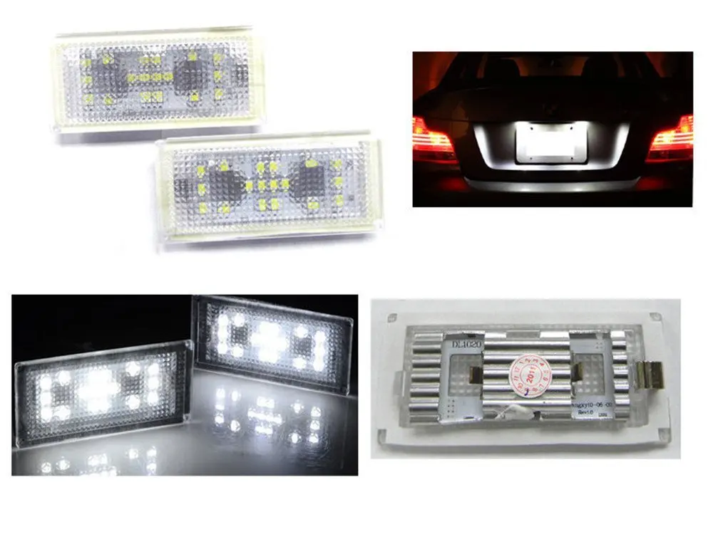 

Free Shipping 18smd LED License Frame Lamp/ Car License Plate Light Replacement for BMW E66 Super Bright Led Car Light