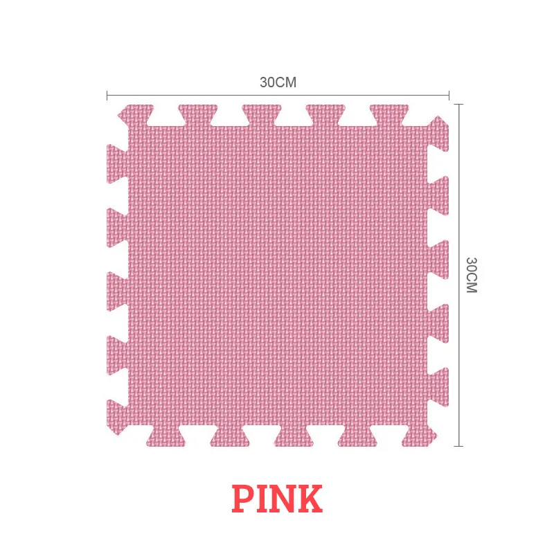 Противоскользящий коврик для защиты от шума для дома, мягкая напольная плитка, EVA, детский Поролоновый безопасный гимнастический коврик-пазл, ковер, водонепроницаемый коврик для детей - Цвет: pink