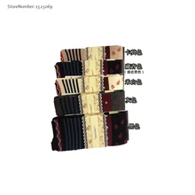 Модные осенне-зимние колготки из чистого хлопка с принтом, женские ретро трикотажные полосатые чулки, зимние теплые колготки