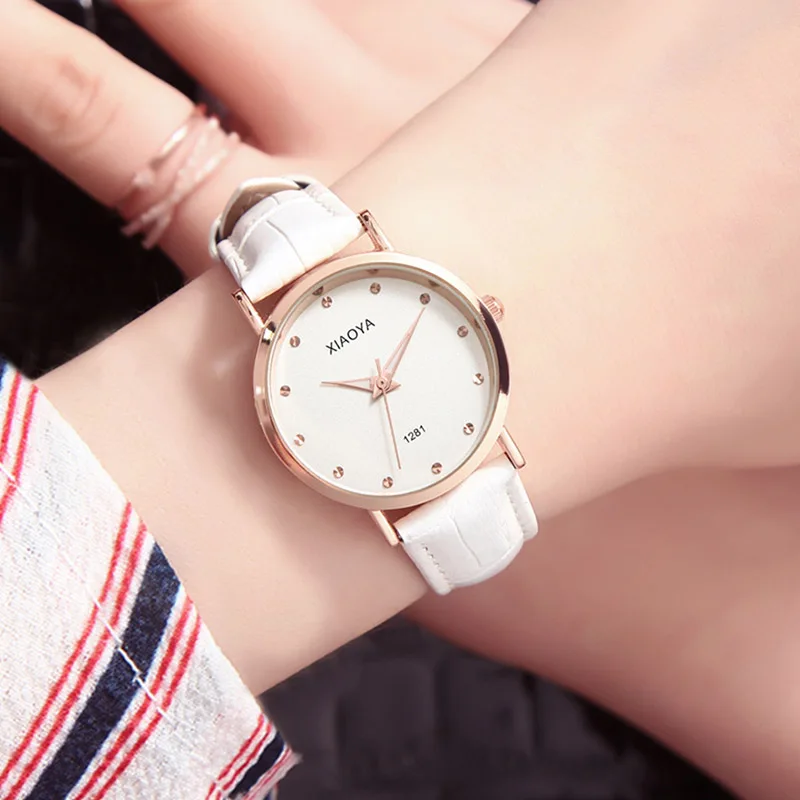 XIAOYA брендовые модные простые женские наручные часы кожаный ремешок Relogio Feminino женские кварцевые часы женские Montre Femme 2019 часы
