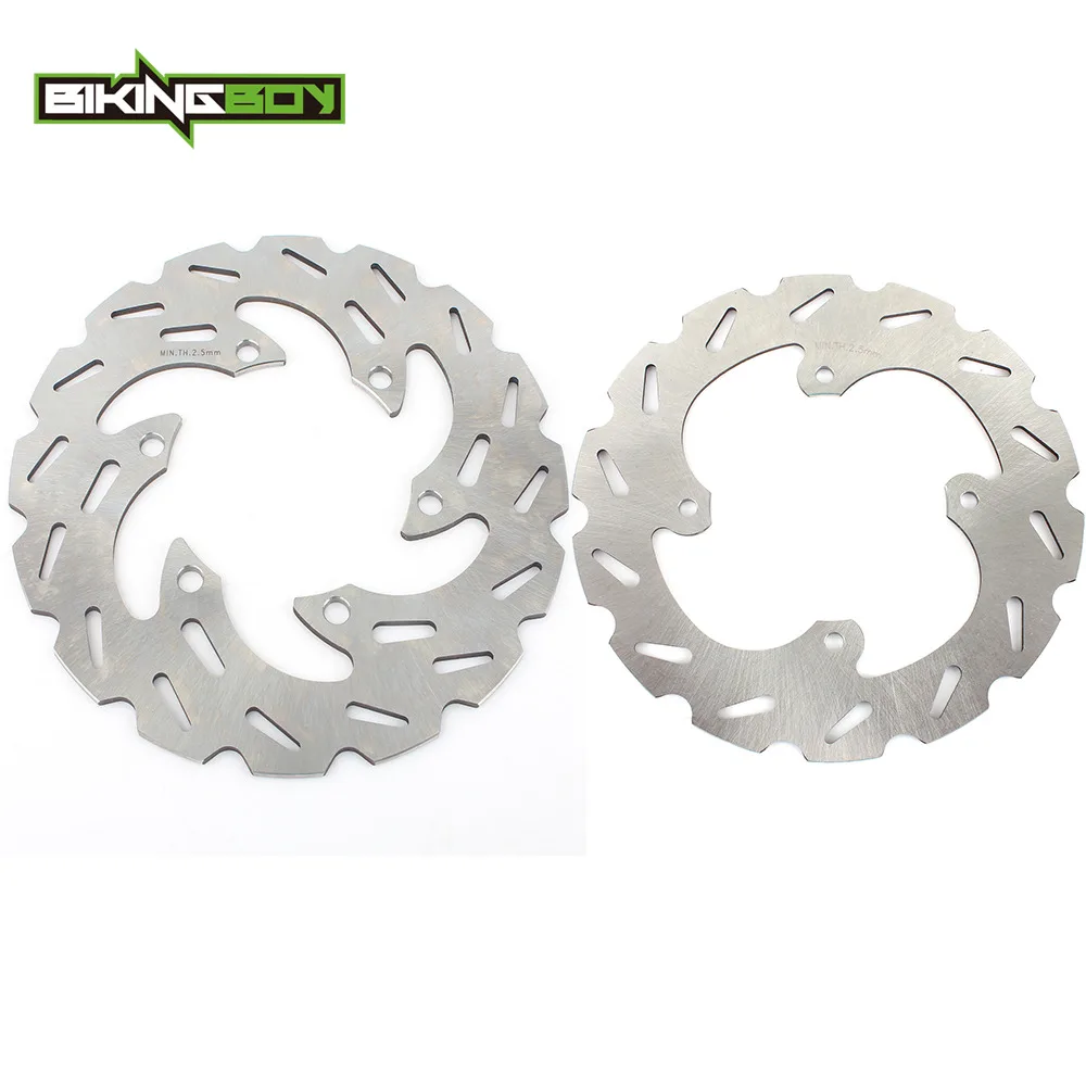 Передние и задние тормоза BIKINGBOY диски для Kawasaki KX 85 00-18 01 02 03 04 100 05 06 07 08 09 10 11 12 13 14 15 16