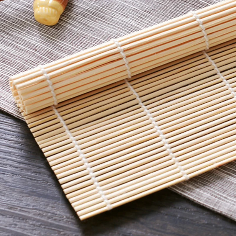 1 шт. Бамбуковый Коврик для суши рисовый онигири коврик для ролов Maker DIY Райс Paddle Bento для изготовления суши инструмент Пособия по кулинарии кухонная утварь