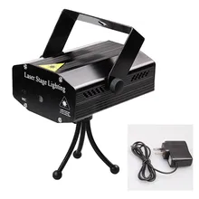 Mini Portable 110-240V Wonderful R&G Red Green Laser Projector Stage Light Night Club Lighting Home Party DJ Disco US Plug