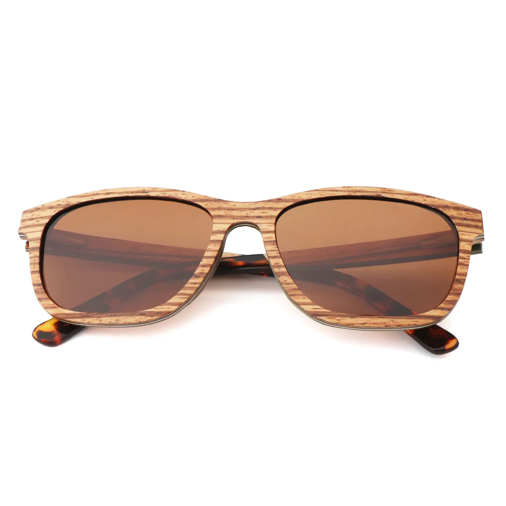 ZEBRA WOOD BROWN Модные туфли в стиле ретро обувь для мужчин и женщин сэндвич ручной работы бамбуковые деревянные солнцезащитные очки деревянный поляризационные UV400 солнцезащитные очки - Цвет линз: ZEBRA WOOD BROWN