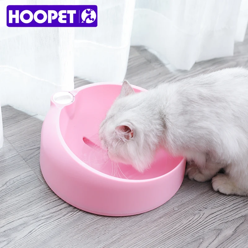 HOOPET Pet собачья миска для воды кошка питьевой фонтаны капли воды переносная миска 2 Цвета Большая Собака Тедди кошка питьевой поставки