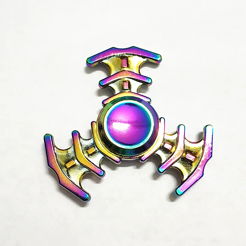 102 high quality Fidget Spinner Metal Rainbow Dragon Hand Finger ...